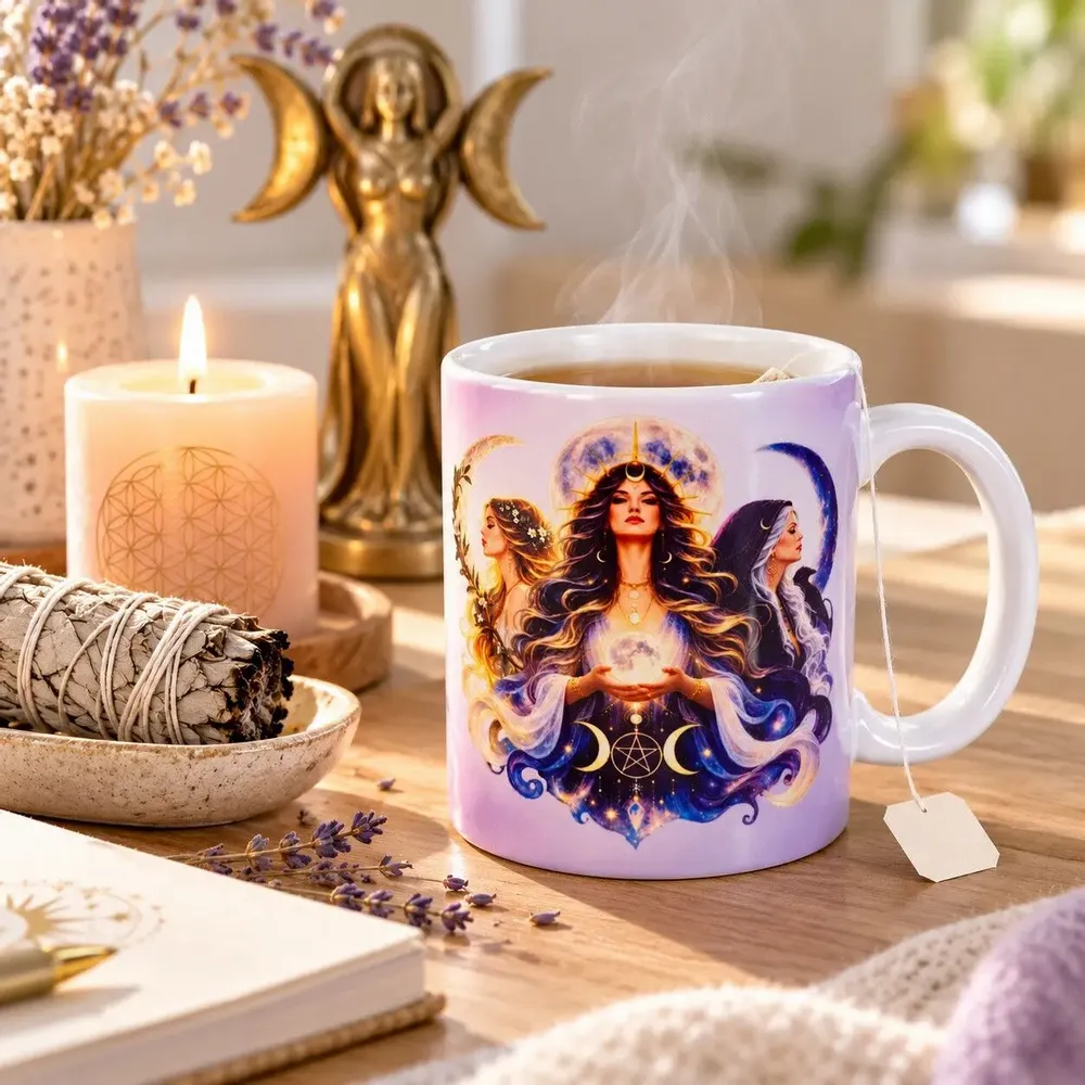 Gifts - Mystical Triple Goddess Mug - MANDALASHOP