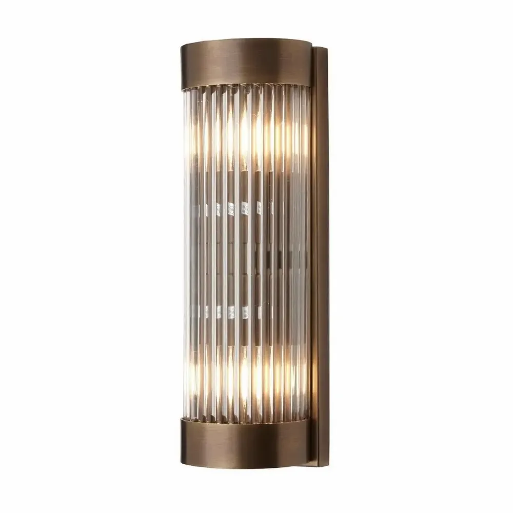 Wall lamps - Nasir Antique Brass Wall Light - RV  ASTLEY LTD