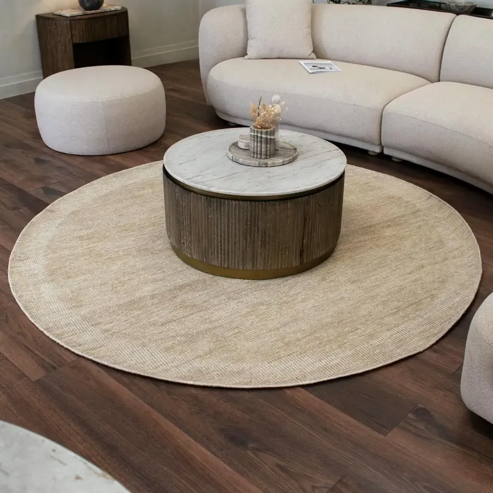 Objets de décoration - Pasco Tapis rond beige 201 - RV  ASTLEY LTD