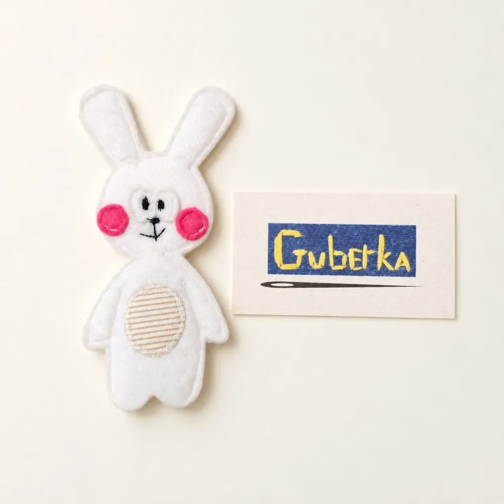 Peluches - Marionnettes à doigts en feutrine faites main – Lot de 5 animaux cousu - GUBERKA