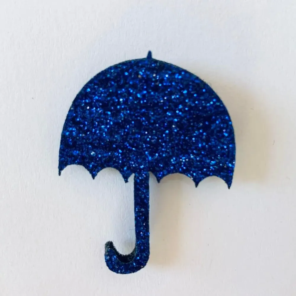Broches - pin-s-feutrine-pailletee-parapluie - LES PETITES HIRONDELLES