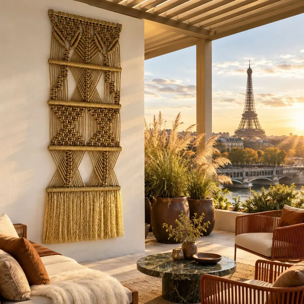 Tapestries - Macrame Wall Hanging Fondation Golden - NŒULUXE