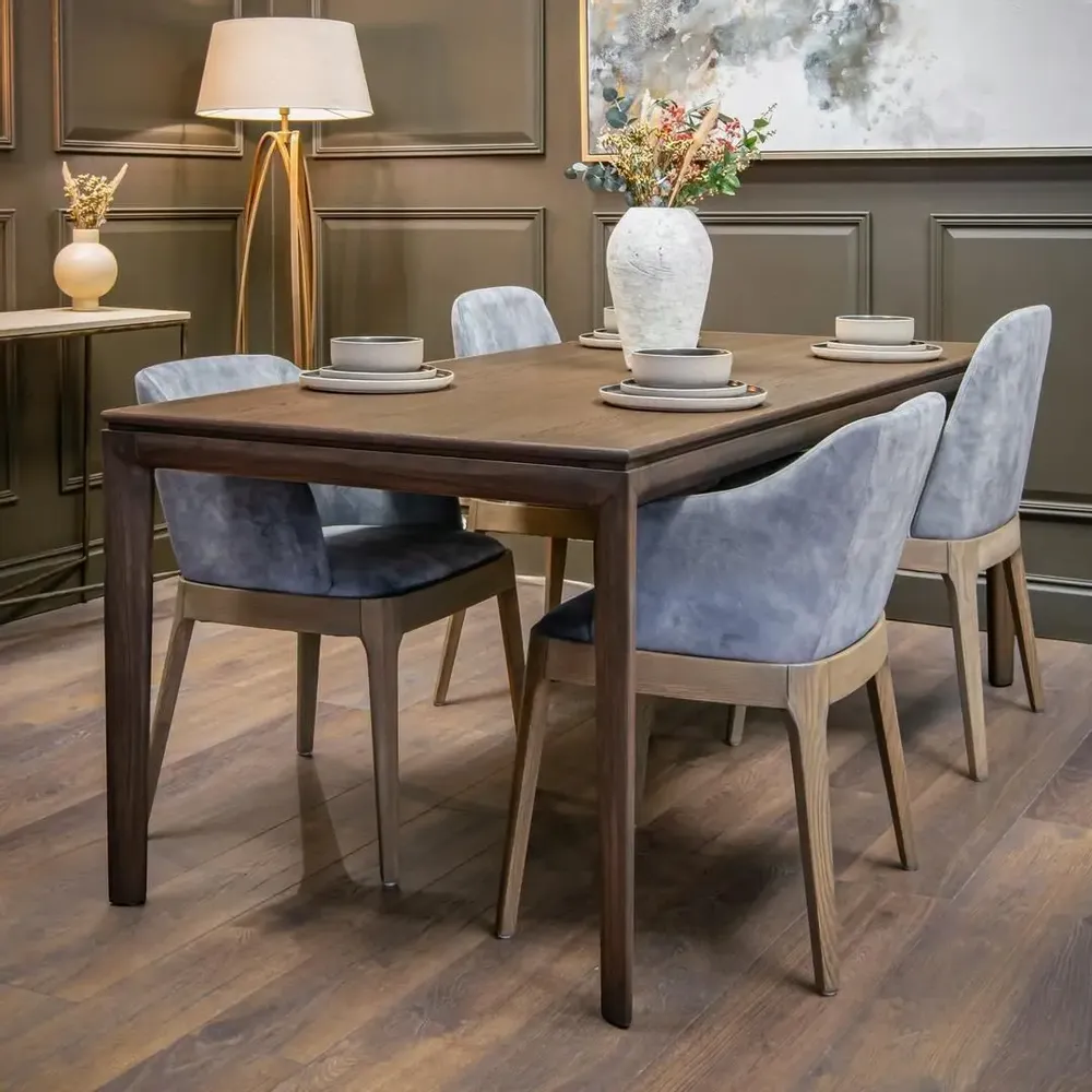 Dining Tables - Oddone Dark Brown Dining Table - RV  ASTLEY LTD
