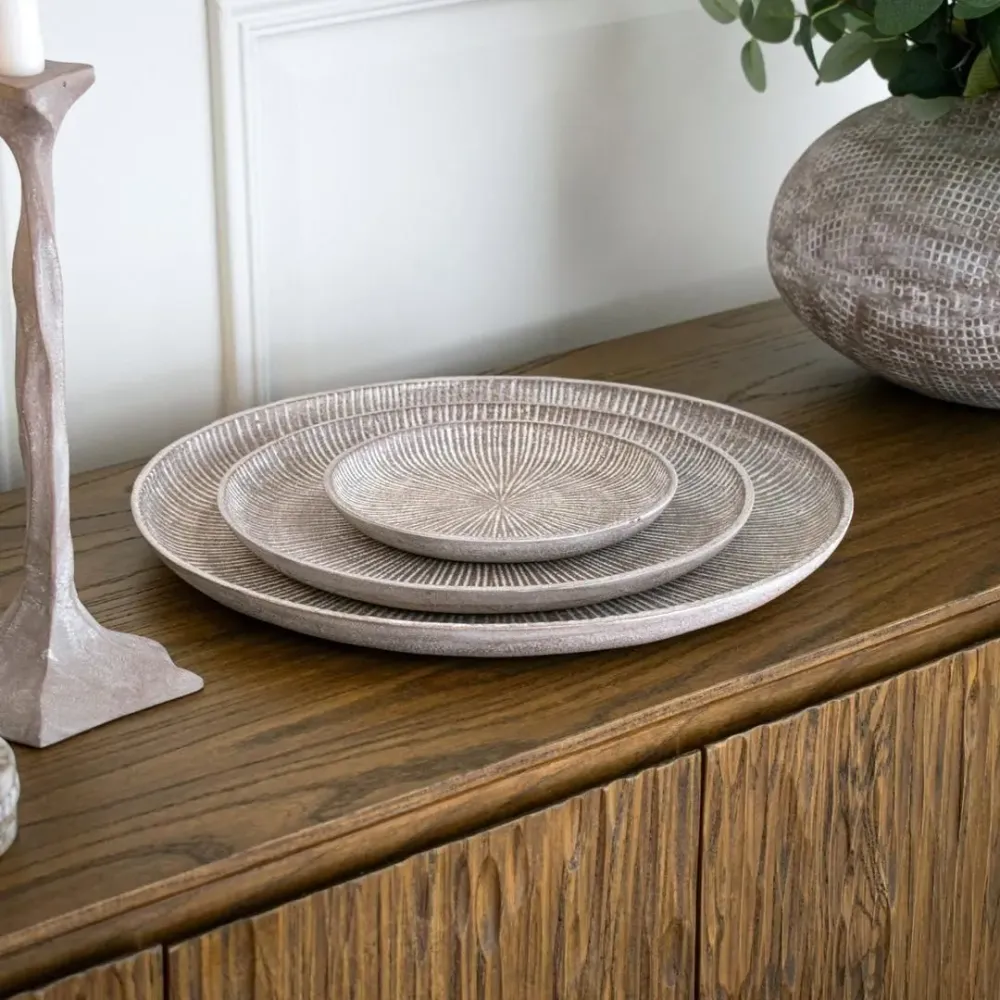 Decorative objects - Wurci Set Of Three Plates - RV  ASTLEY LTD