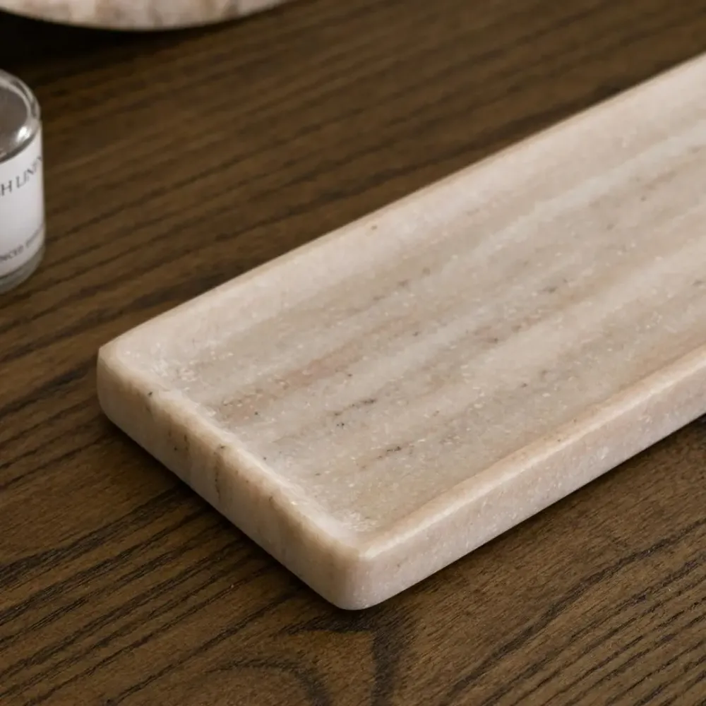 Decorative objects - Treneer Beige Tray - RV  ASTLEY LTD