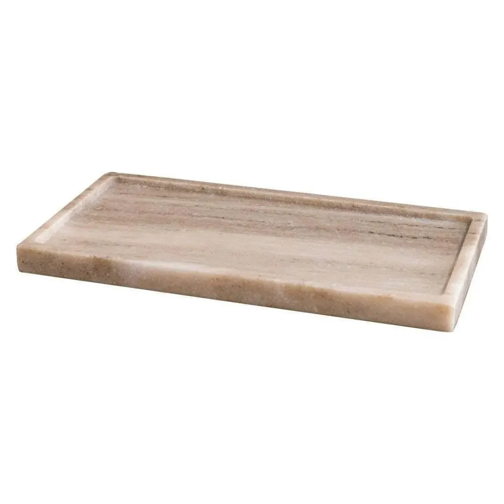 Decorative objects - Treneer Beige Large Tray - RV  ASTLEY LTD