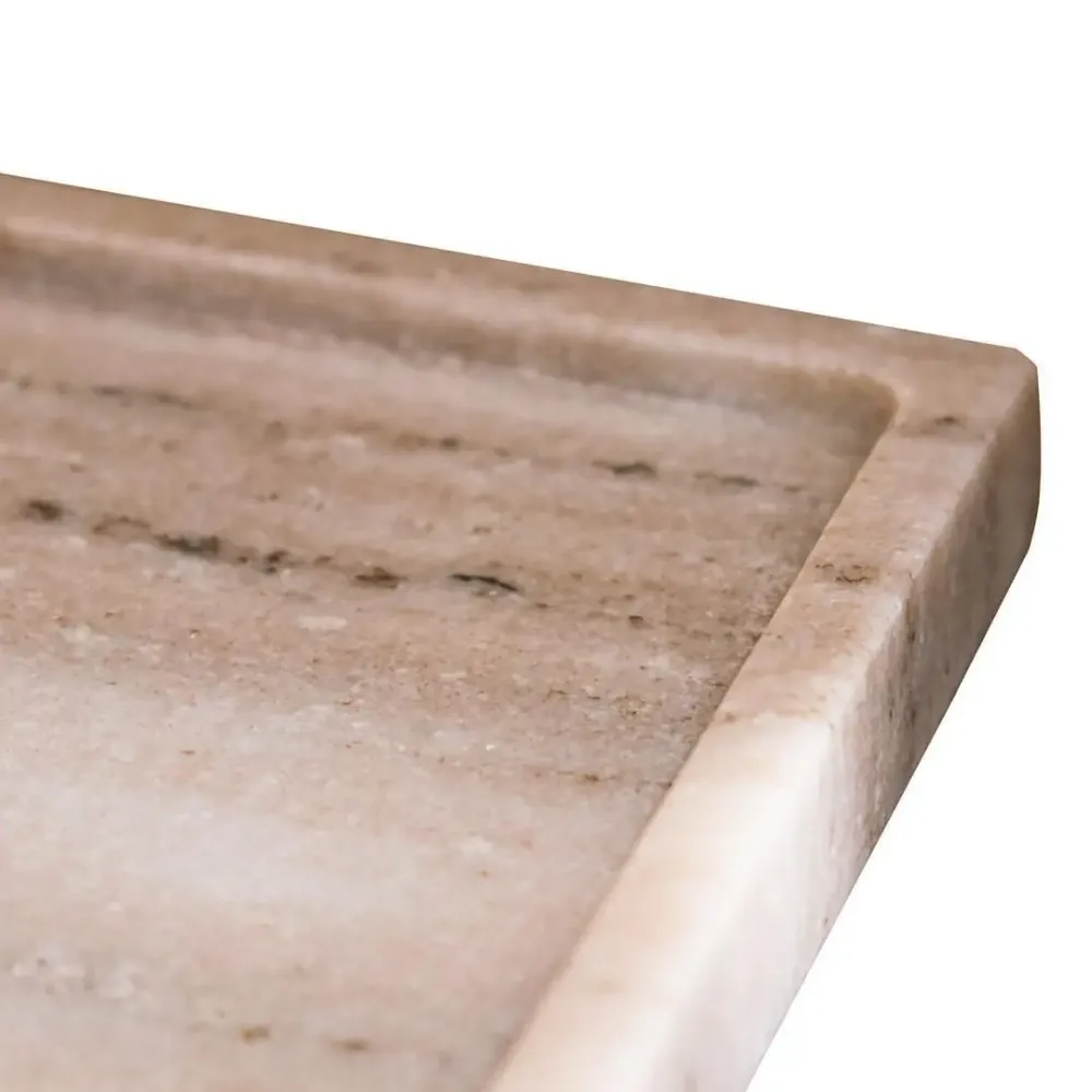 Decorative objects - Treneer Beige Large Tray - RV  ASTLEY LTD