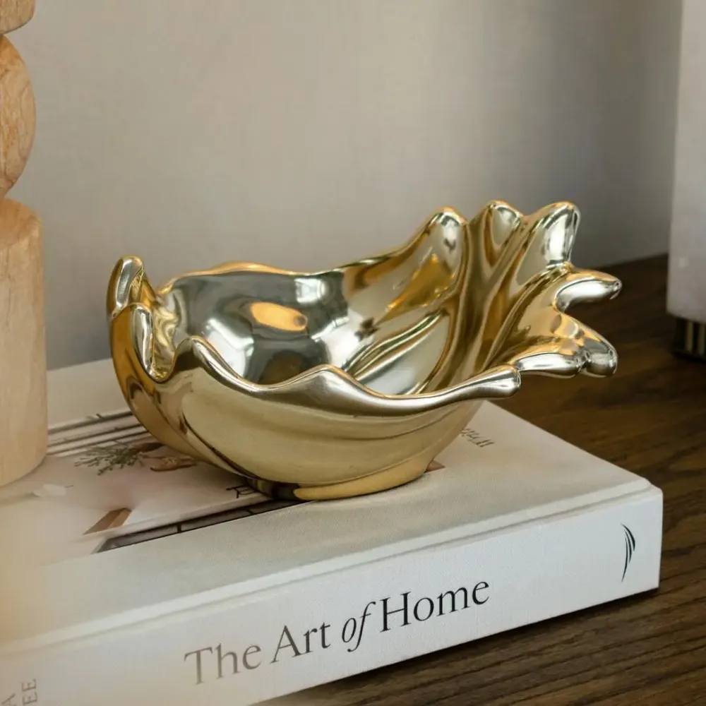 Decorative objects - Jude Small Polished Bowl - RV  ASTLEY LTD