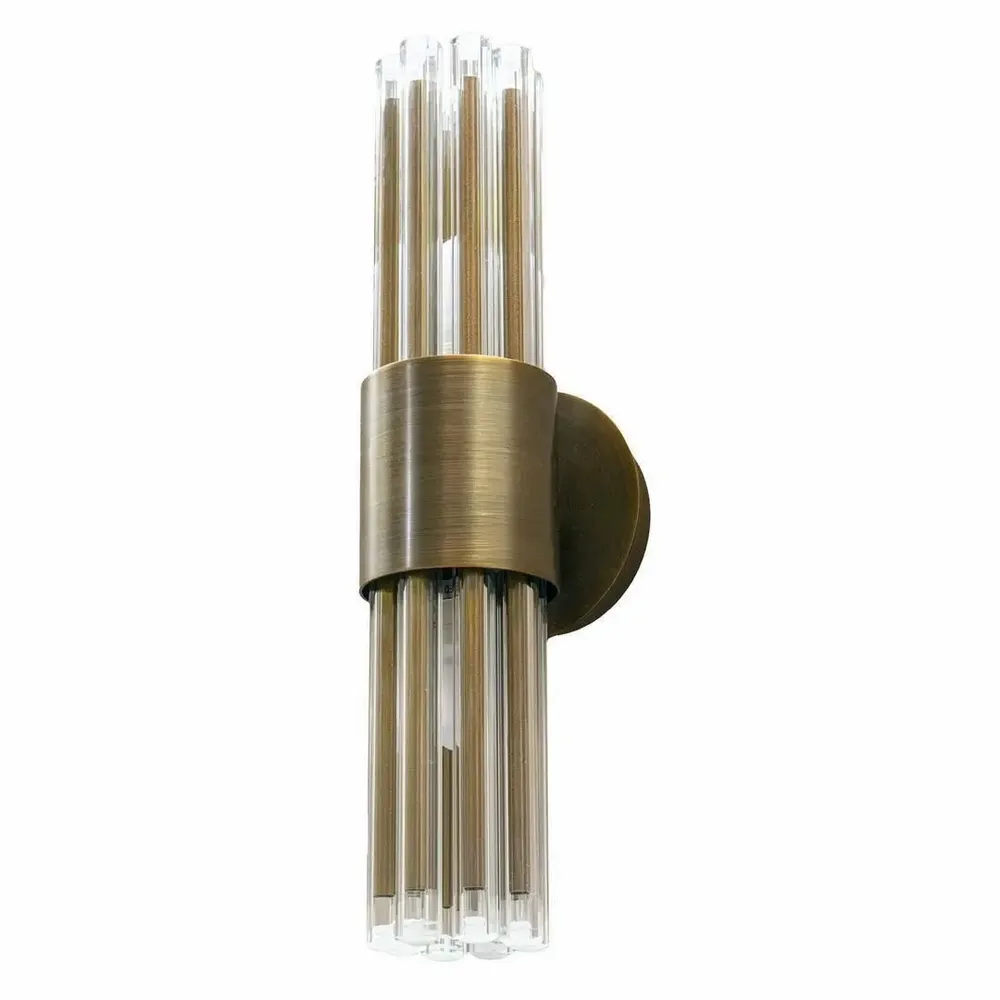 Appliques - Colmar Lampe murale antique en laiton IP44 - RV  ASTLEY LTD