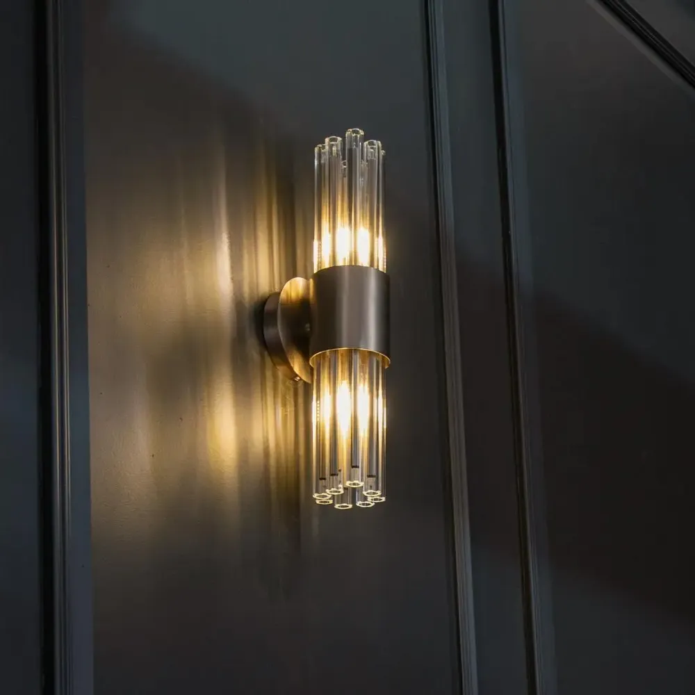 Appliques - Colmar Lumière murale en bronze tamisé brossé - RV  ASTLEY LTD