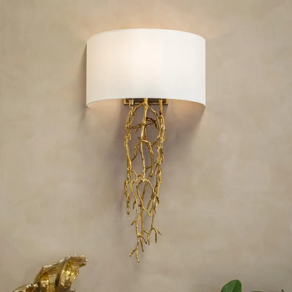 Appliques - Brinley Lumière murale en laiton massif - RV  ASTLEY LTD