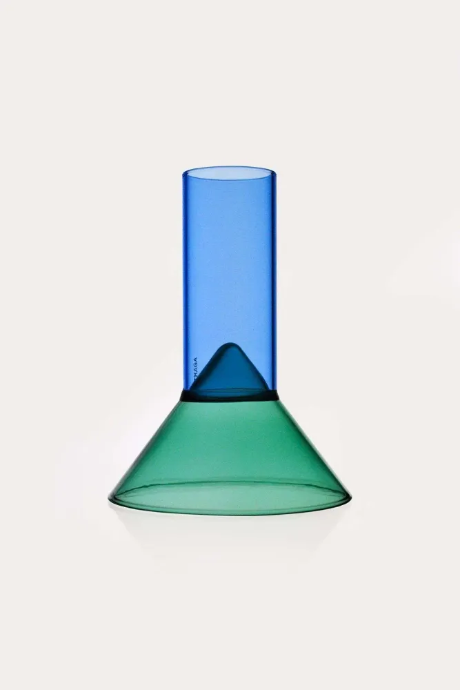 Glass - Martini Shot Glass - Teal & Blue - TRAGA
