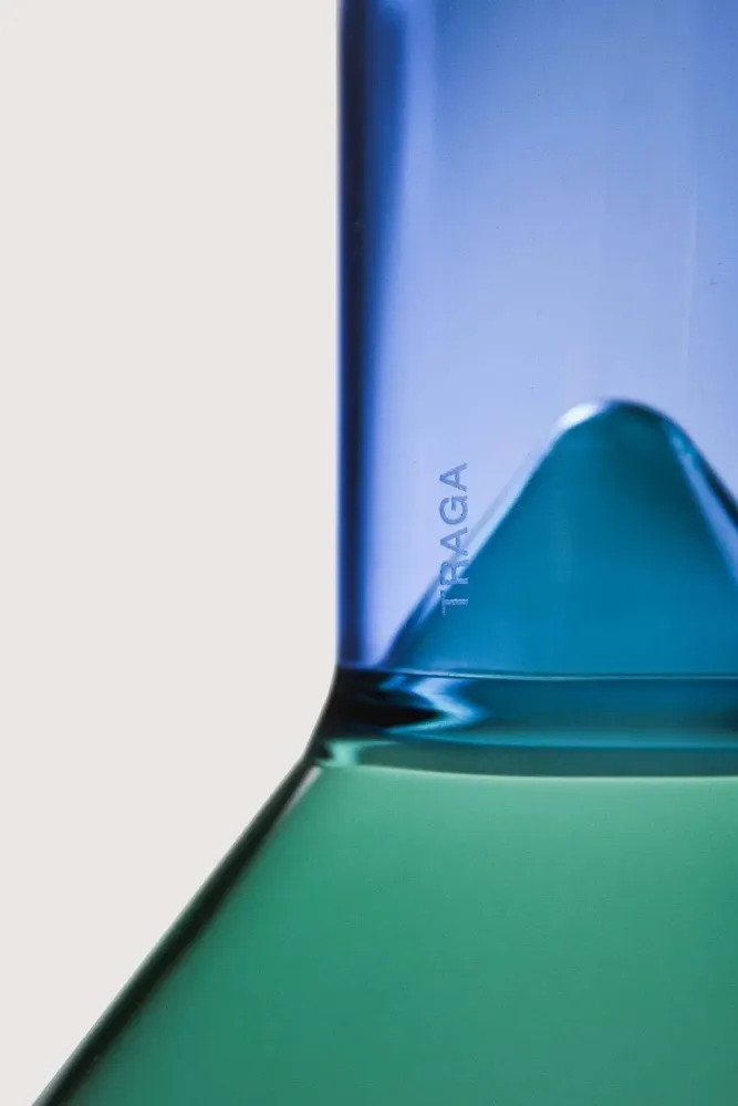 Glass - Martini Shot Glass - Teal & Blue - TRAGA