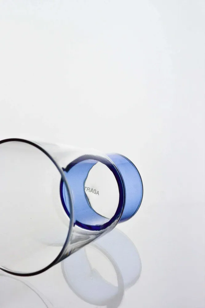 Glass - Podio Cup - Blue - TRAGA