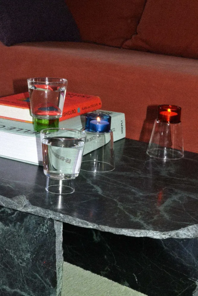 Glass - Podio Cup - Blue - TRAGA