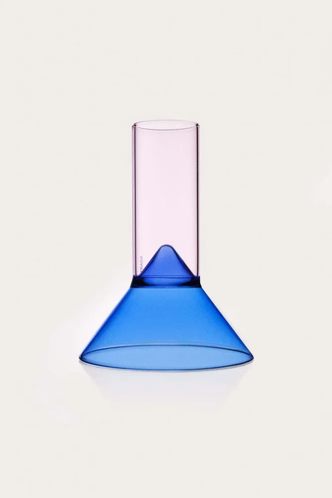 Glass - Martini Shot Glass - Blue & Pink - TRAGA