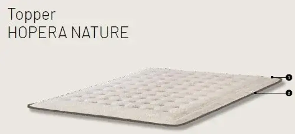 Literie pour hôtels - Topper HOPERA NATURE - RINALDI - ITALIAN BED SYSTEM