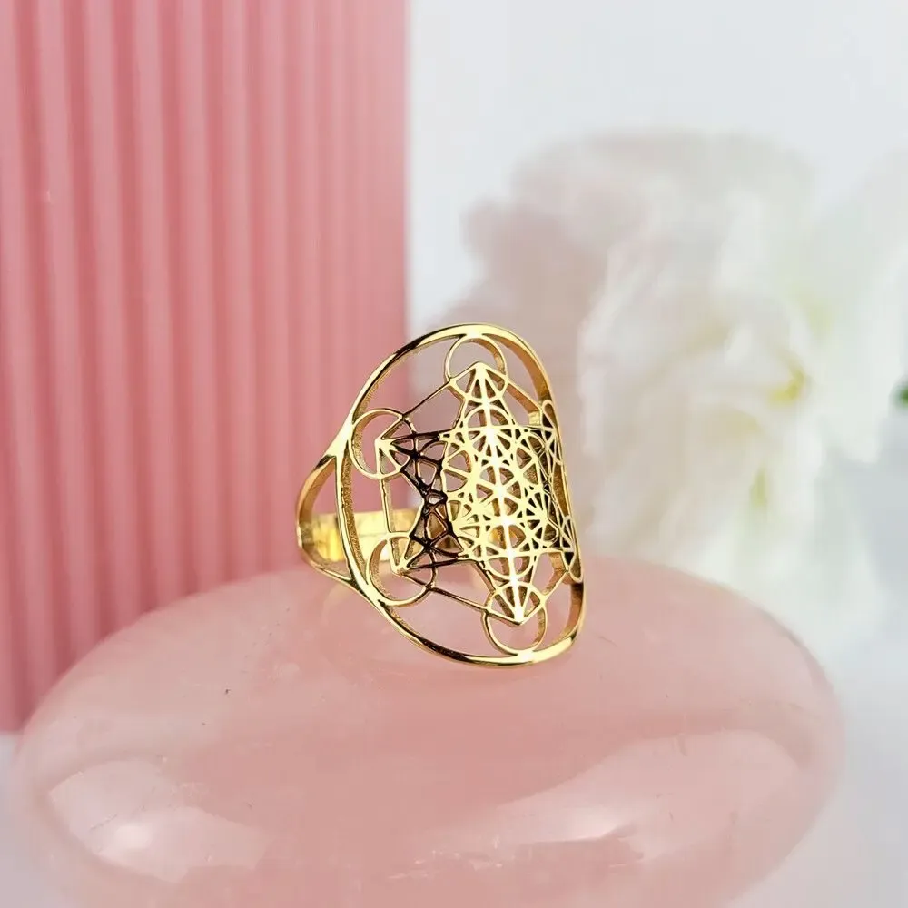 Jewelry - Adjustable Metatron ring - MANDALASHOP