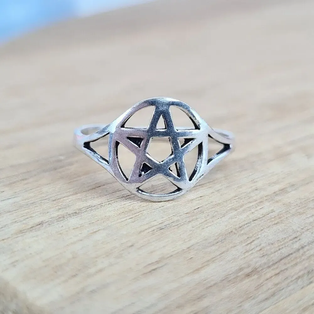 Jewelry - Adjustable Pentagram Ring - MANDALASHOP