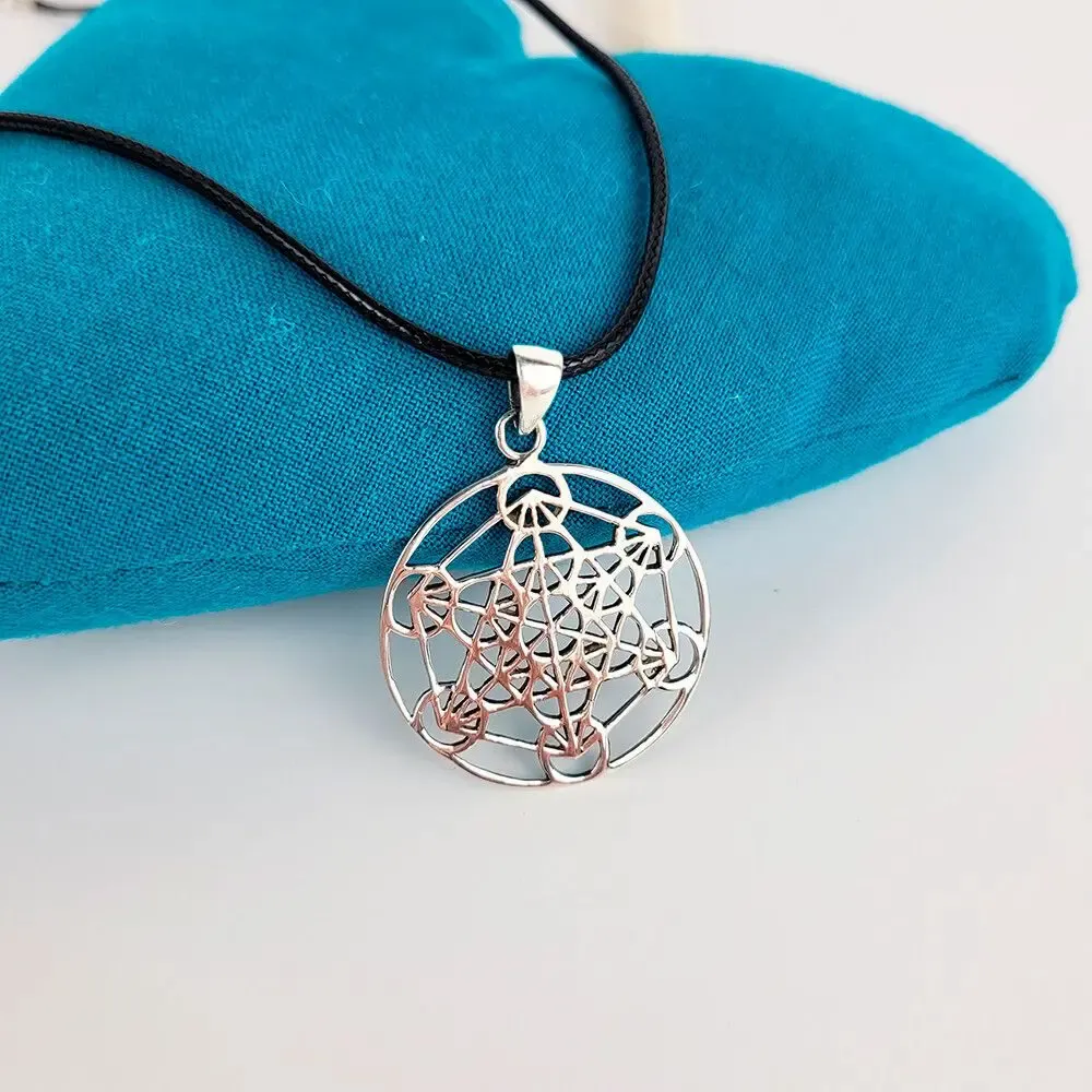 Jewelry - 925 silver Metatron's Cube pendant - MANDALASHOP
