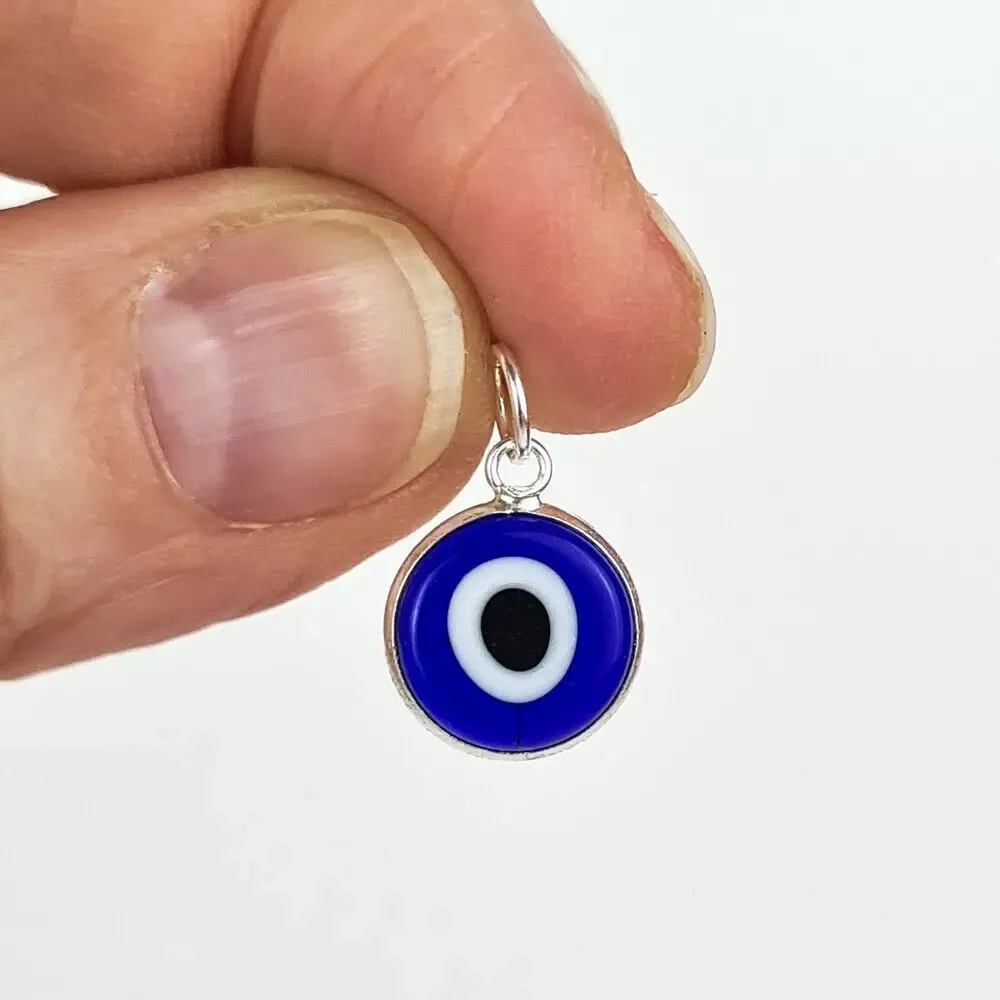 Jewelry - Silver Evil Eye pendant - MANDALASHOP