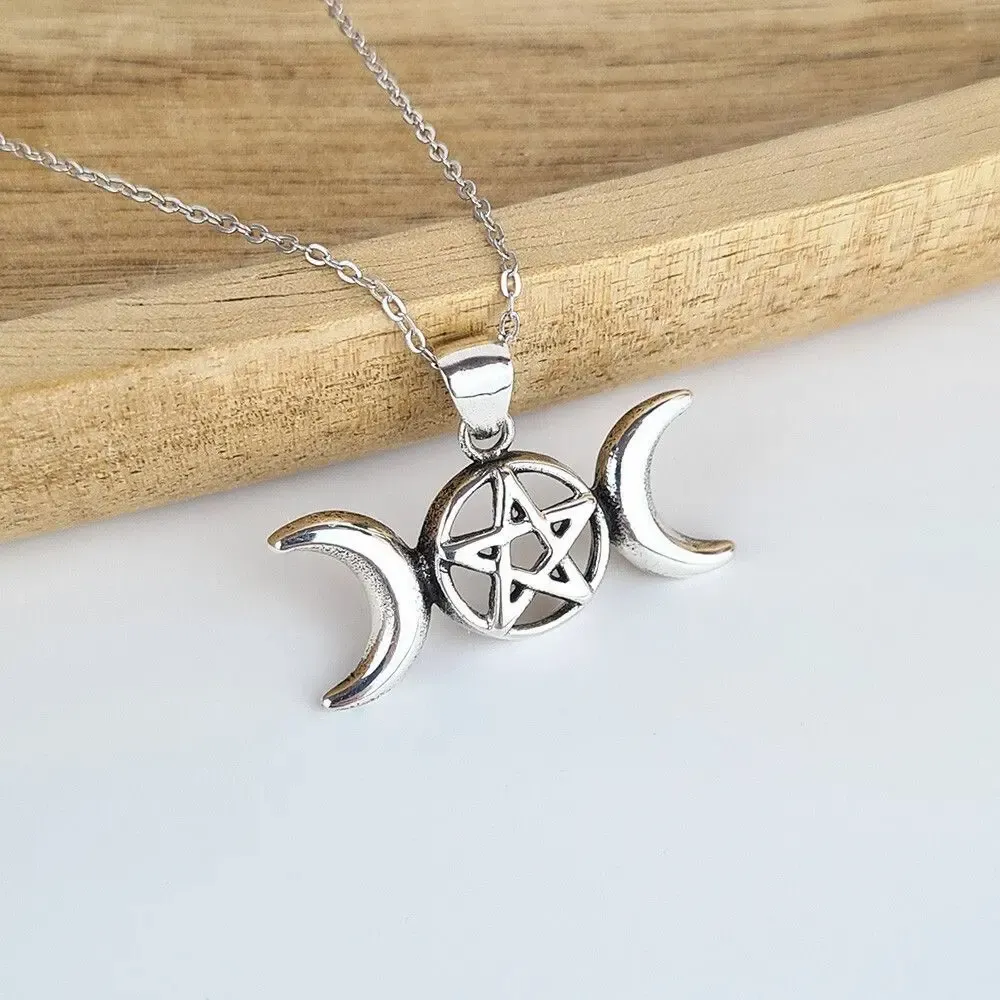 Bijoux - Pendentif Pentacle triple déesse - MANDALASHOP