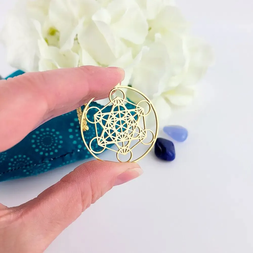 Bijoux - Pendentif Cube de Metatron unisexe - MANDALASHOP