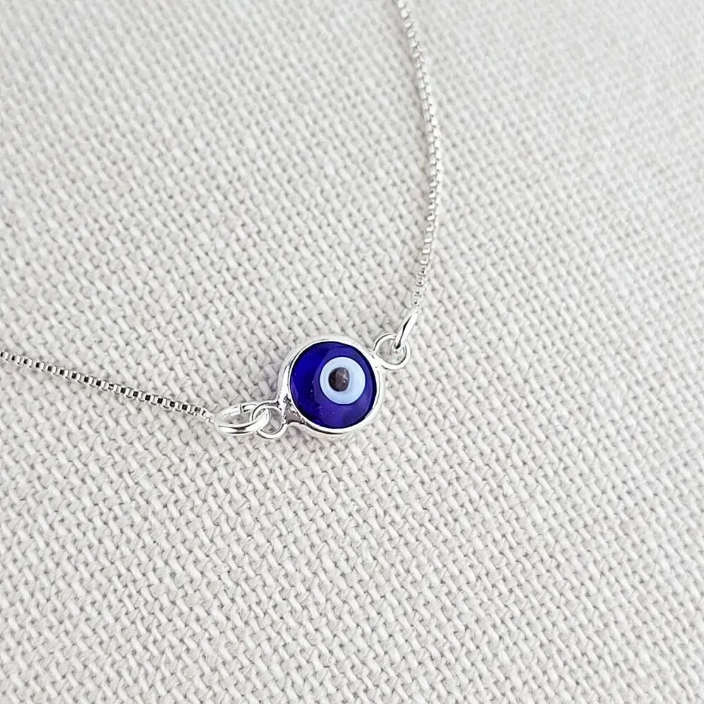 Jewelry - Silver Evil Eye bracelet - MANDALASHOP