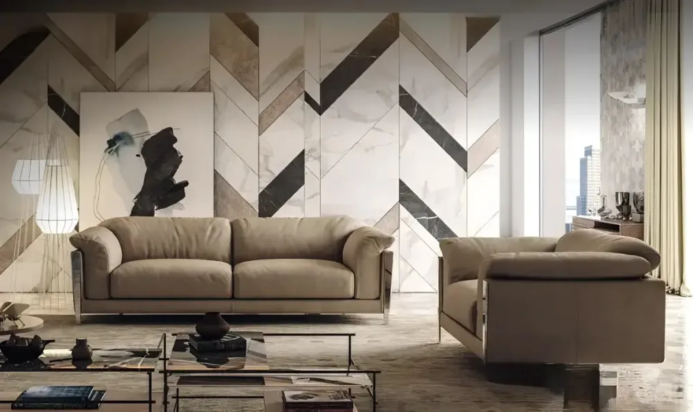 Sofas - New Spark, sofa with wide arm - BRIANFORM