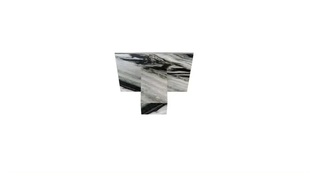 Tables de jardin - Table basse - 70X70X40cm - Carrera - Marbre Panda - STONE VALLEY