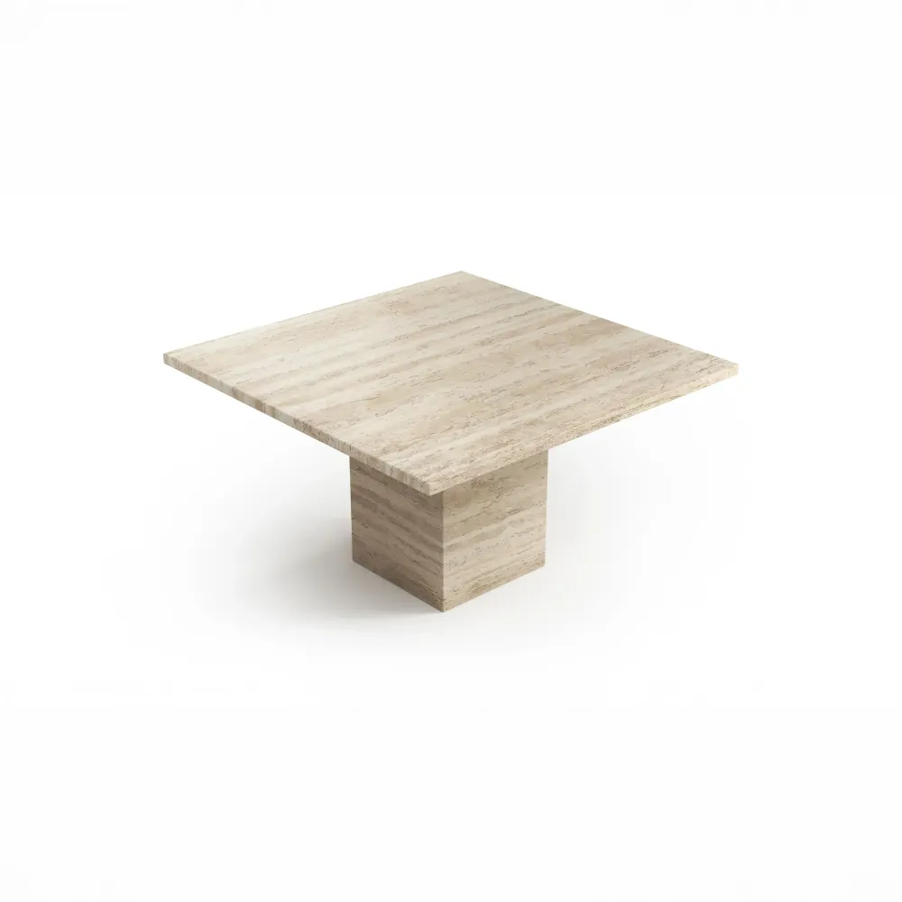 Coffee tables - Coffee tables -70X70X40 cm - Carrera - Travertin Classique - STONE VALLEY