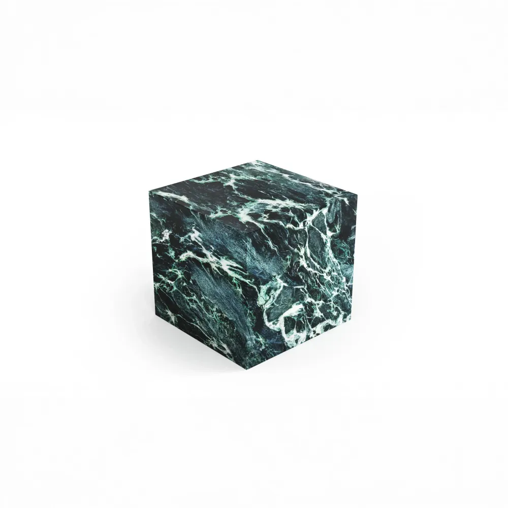 Tables de jardin - Table d'appoint - 45X45X43cm - Gema - Marbre Verde Alpi - STONE VALLEY