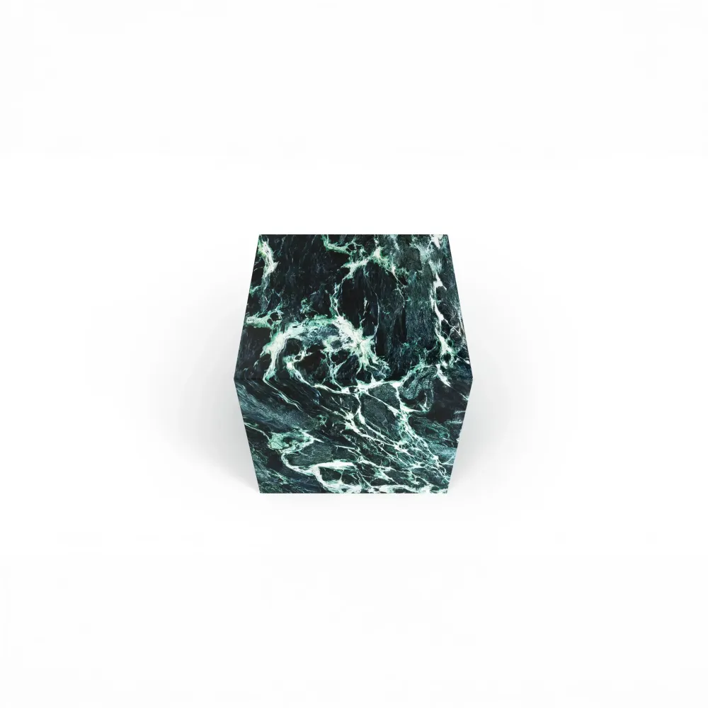 Tables de jardin - Table d'appoint - 45X45X43cm - Gema - Marbre Verde Alpi - STONE VALLEY