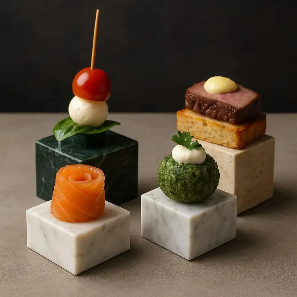 Platter and bowls - Casa Jameson, marble tableware collection - STONEFORM