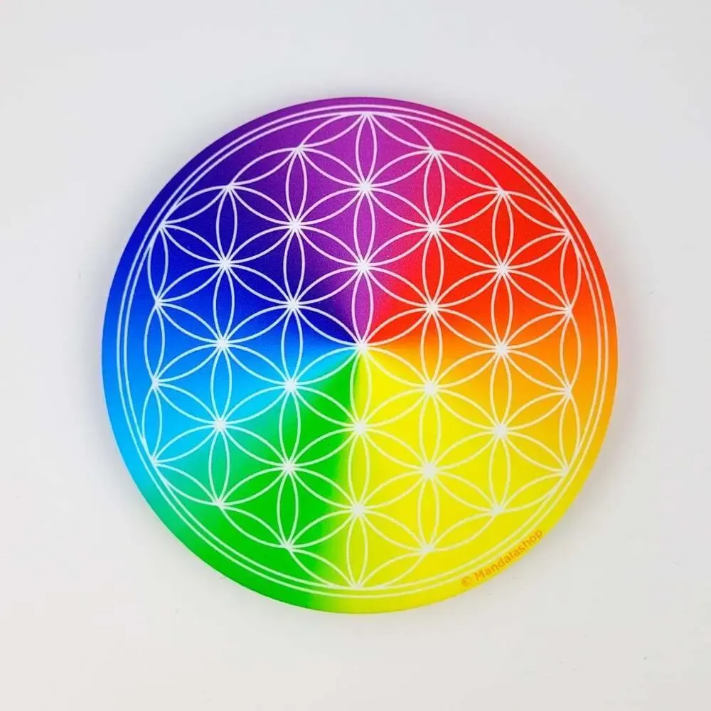Gifts - 7-chakra Flower of Life soft touch Magnet - MANDALASHOP