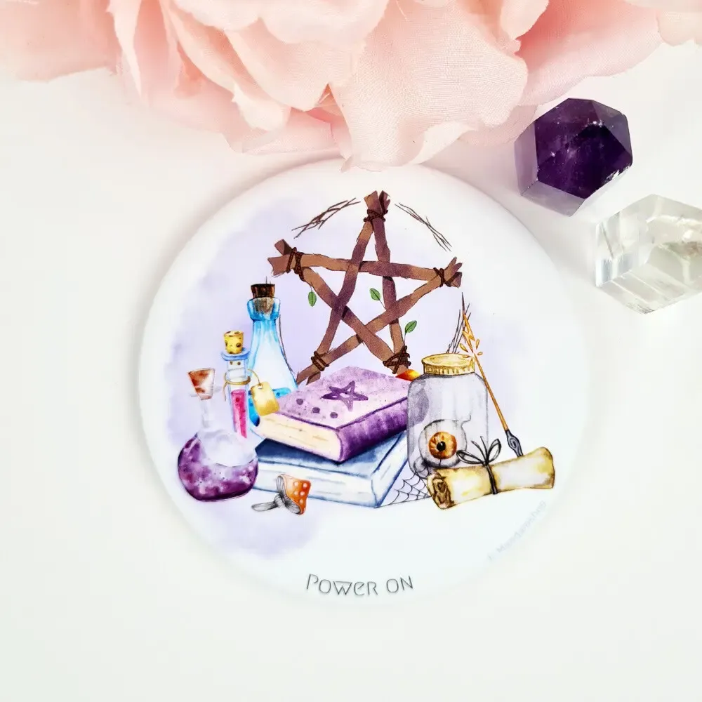 Gifts - Witch magnet Power On - MANDALASHOP