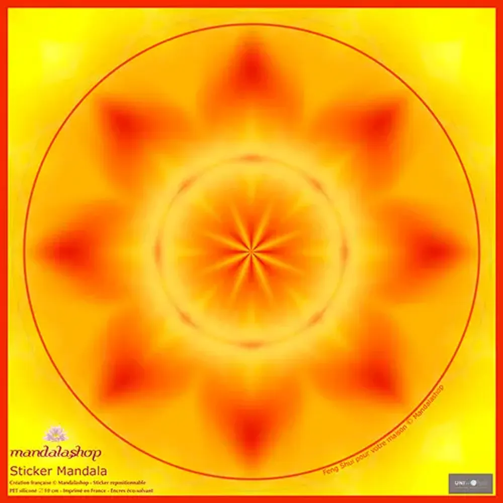 Decorative objects - Repositionable window sticker Mandala Feng Shui - MANDALASHOP