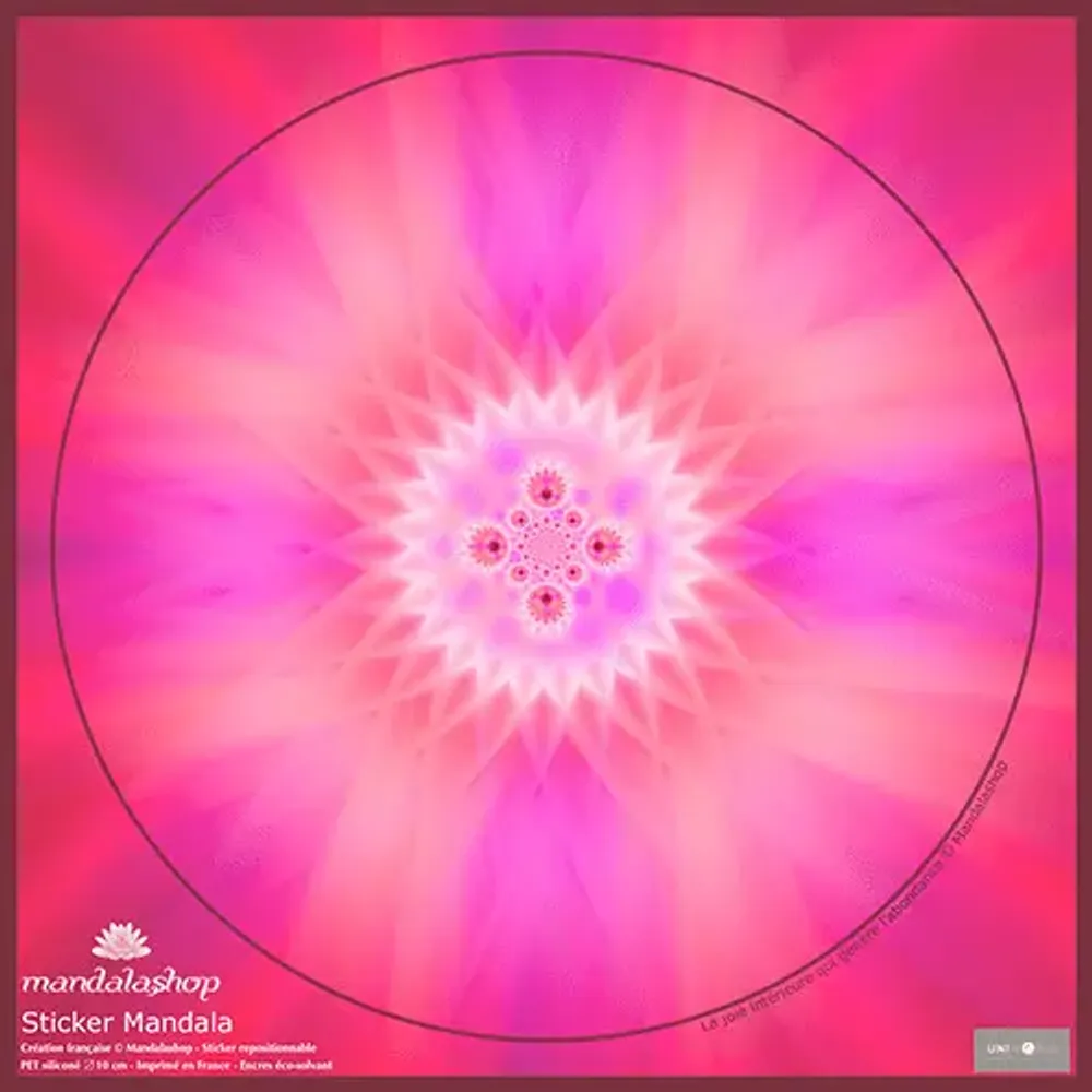 Decorative objects - Repositionable window sticker Mandala of internal joy - MANDALASHOP