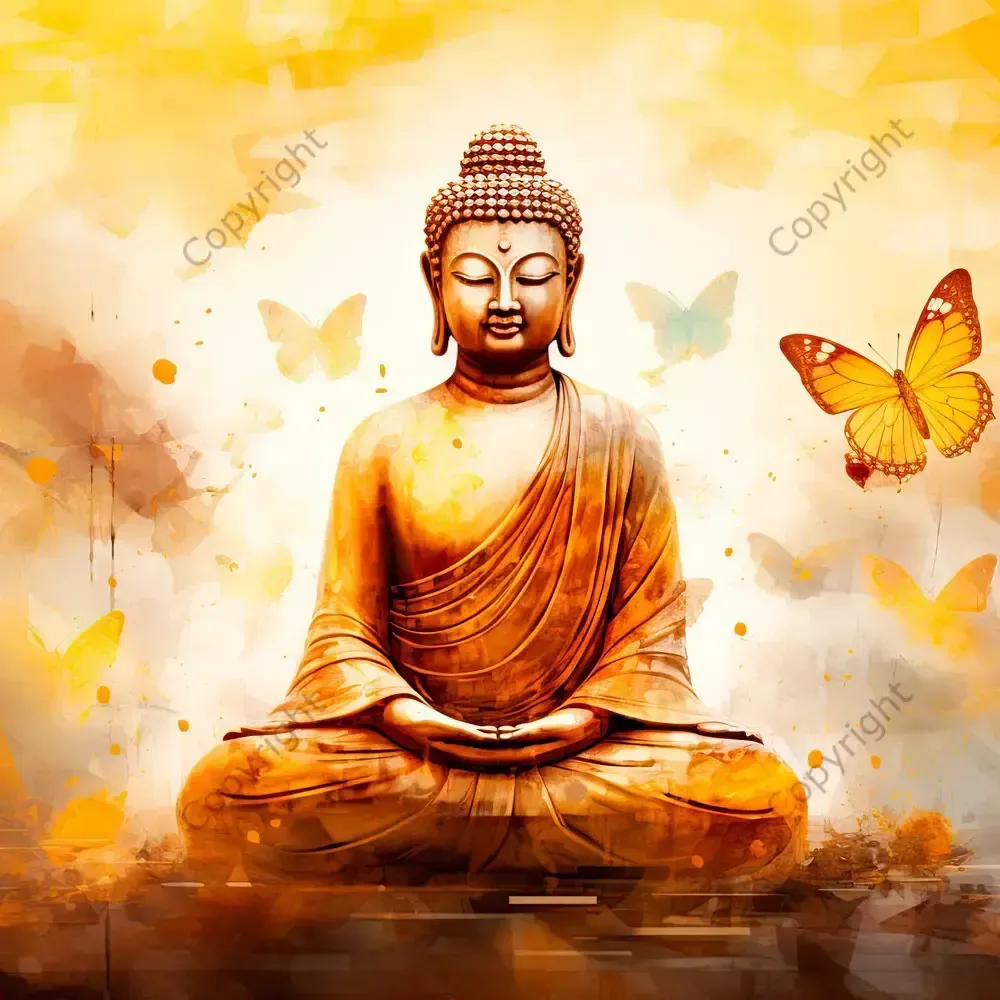 Objets de décoration - Tableau Bouddha en méditation - MANDALASHOP