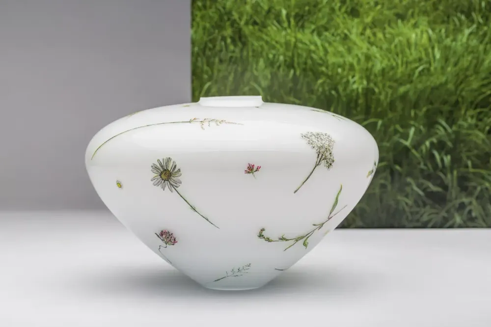 Vases - HAND PAINTED FLEUR VASES - FRANTISEK JUNGVIRT STUDIO