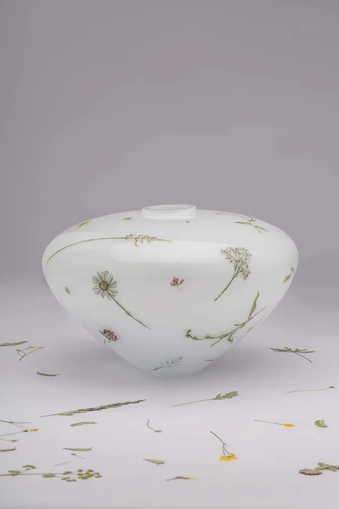 Vases - HAND PAINTED FLEUR VASES - FRANTISEK JUNGVIRT STUDIO