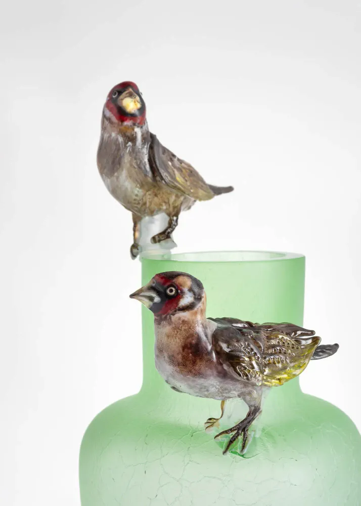 Vases - FEATHER ANIMALS VASES - FRANTISEK JUNGVIRT STUDIO