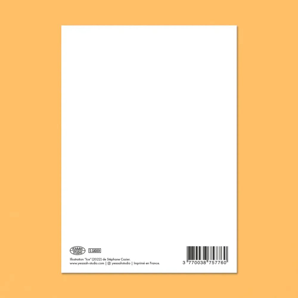 Other wall decoration - Postcard "Ice” - A6 size - YEAAAH! STUDIO