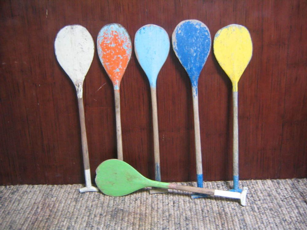 Objets de décoration - Rame Pagaie bois peint - LYS IMPORT