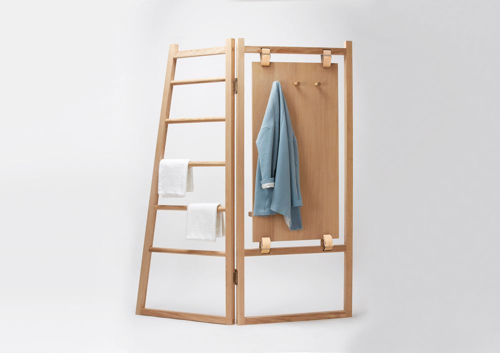 Towel racks - Le Valet wood shelf  - LA FONCTION