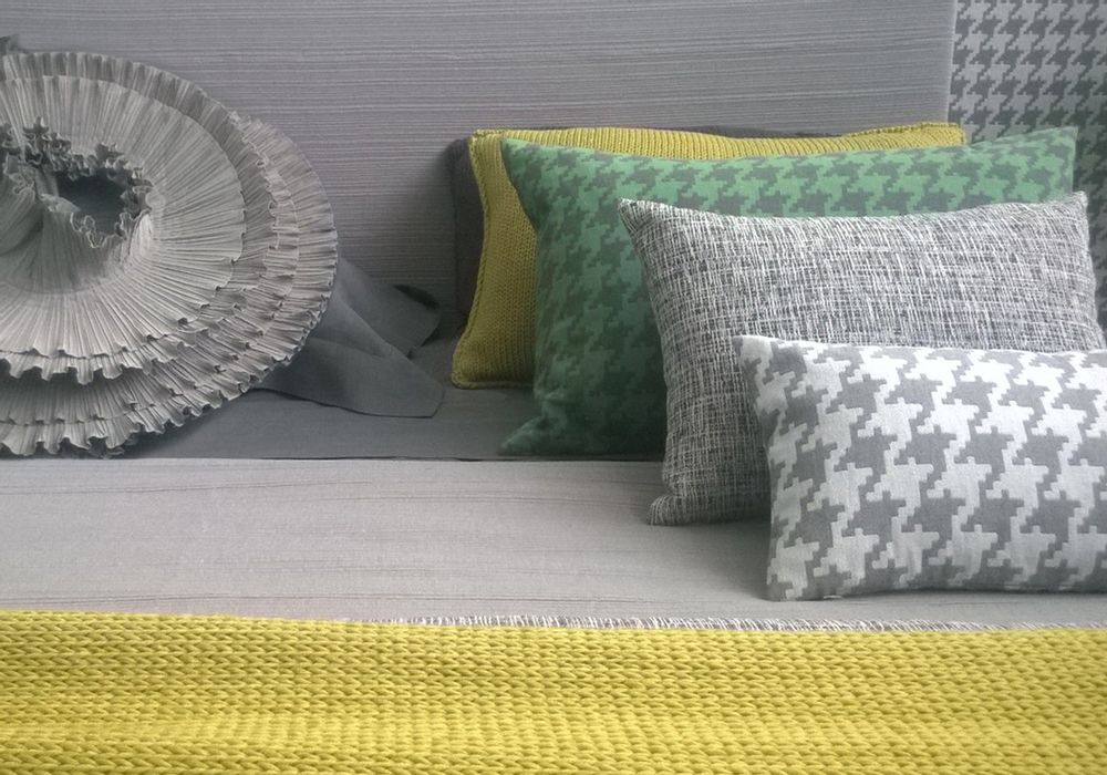 Couettes et oreillers - PIED DE POULE ET PLISSE Coussins décoratifs - POEMO DESIGN