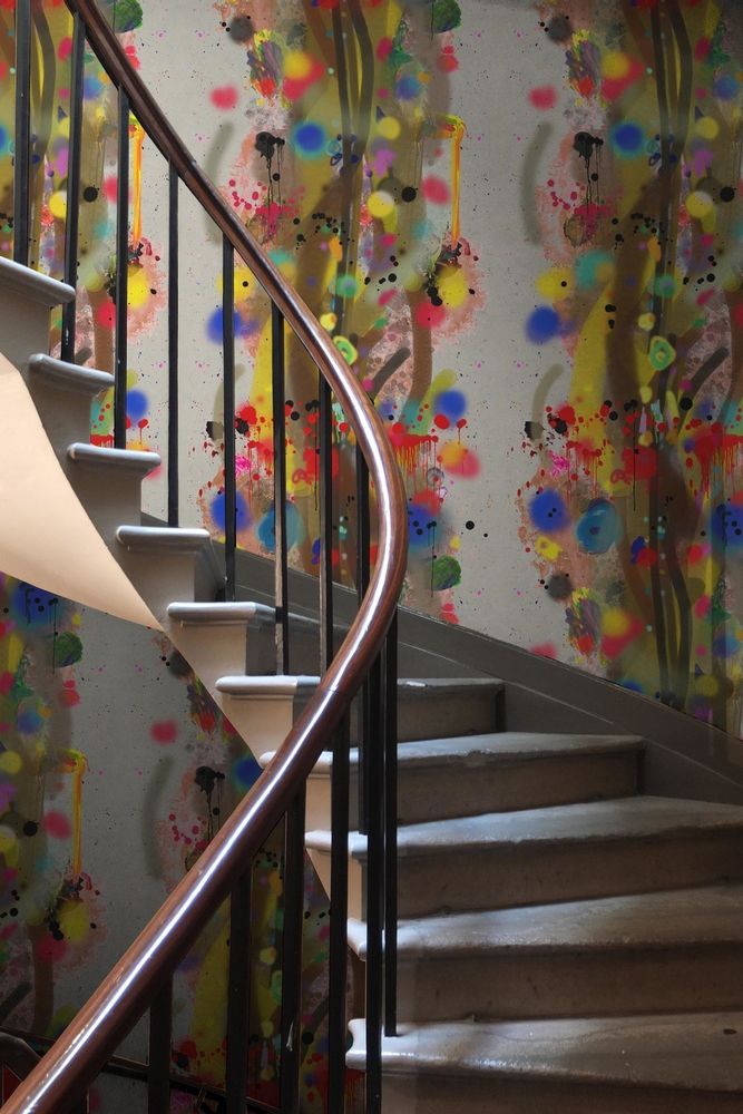 Cushions - Graffiti Stripe Wallpaper - TIMOROUS BEASTIES