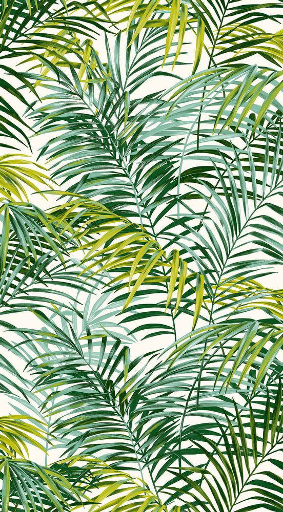 Upholstery fabrics - Palm Springs Green Wallpaper - THEVENON
