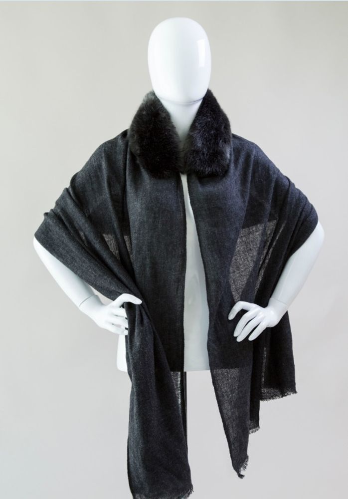 Scarves - Cashmere & Faux Fur Stoles - MAISON EVELYNE PRÉLONGE FRANCE