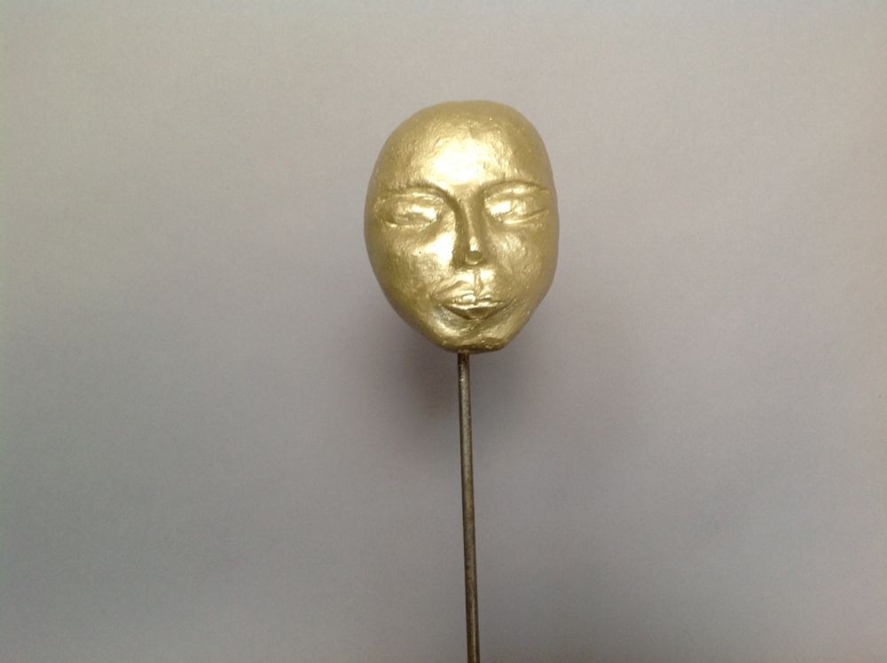 Sculptures, statuettes et miniatures - tête doré avec de grandes oreilles - VAN DER OEST STYLE